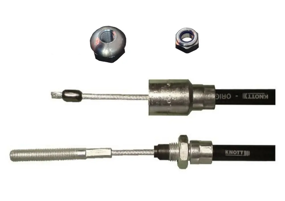 Dernière Chance 1 x câble de frein Knott 33921-1.17 Longueur de la chemise: 1530 mm - Longueur totale: 1740 mm