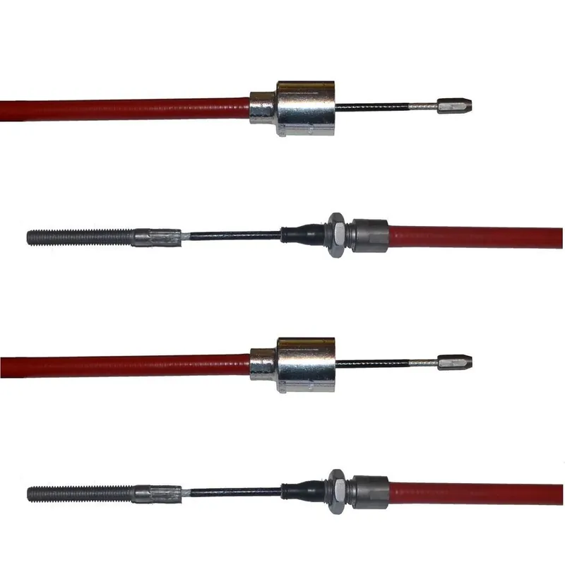 Jusqu’à Épuisement Des Stocks 2 x ALKO – Câble de frein Longlife – HL : 770mm – GL : 980mm avec filetage, raccord à pression + cloche