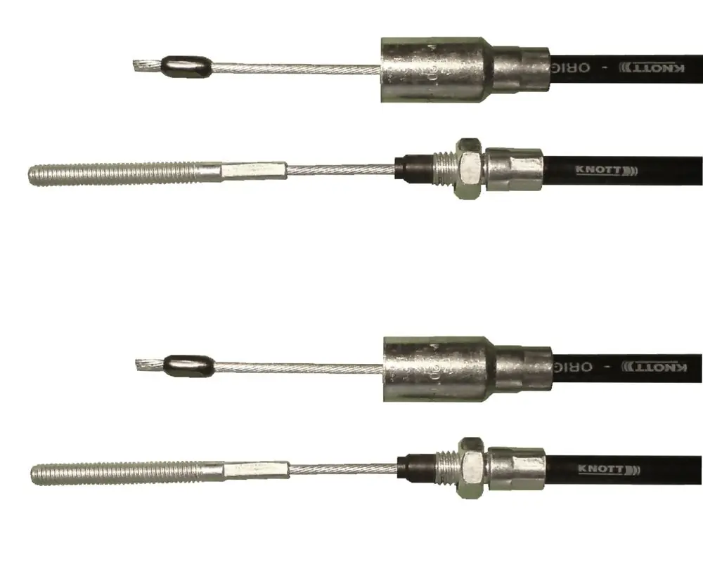Dernière Chance 2 x Knott - câble de frein 33921-1.03 Longueur de la gaine: 630 mm - Longueur totale: 840 mm