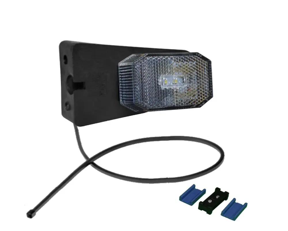 Dernier Modèle Aspöck Flexipoint 1 LED m blanc. Support + câble 0,5 m + connecteur CC - 31-6369-007