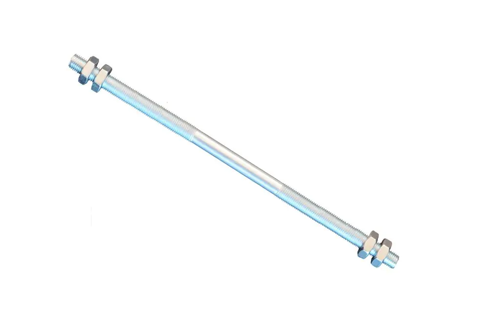 1 pièce tige filetée M12 droite – gauche filetage 500 mm + 4 écrous Meilleur Choix