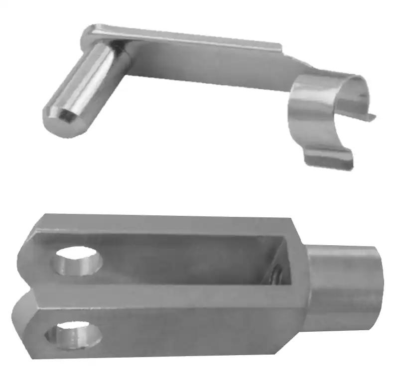 2 pièces - tête de fourche 6x24 - M6 gauche + boulon ES-ressort DIN71751 galvanisé Nouvelle Collection