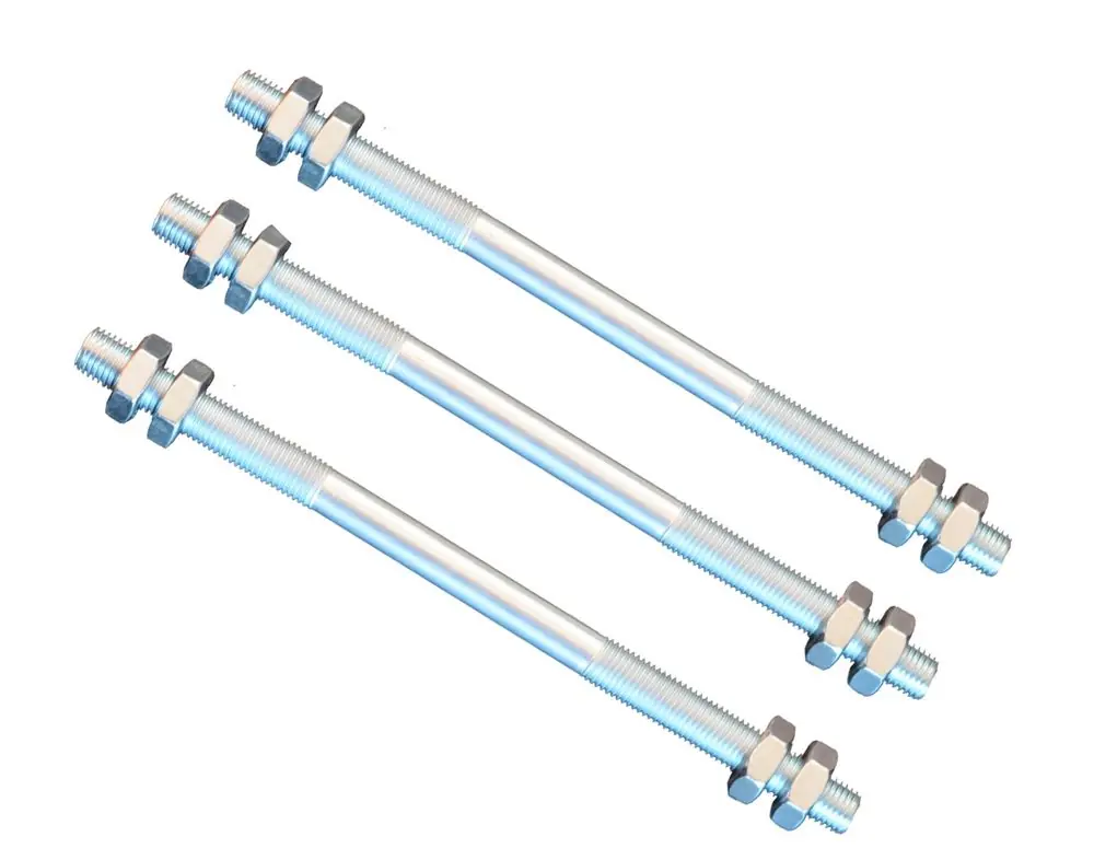3 pièce – tige filetée M12 droite – filetage gauche -160 mm + 12 écrous Top Vente