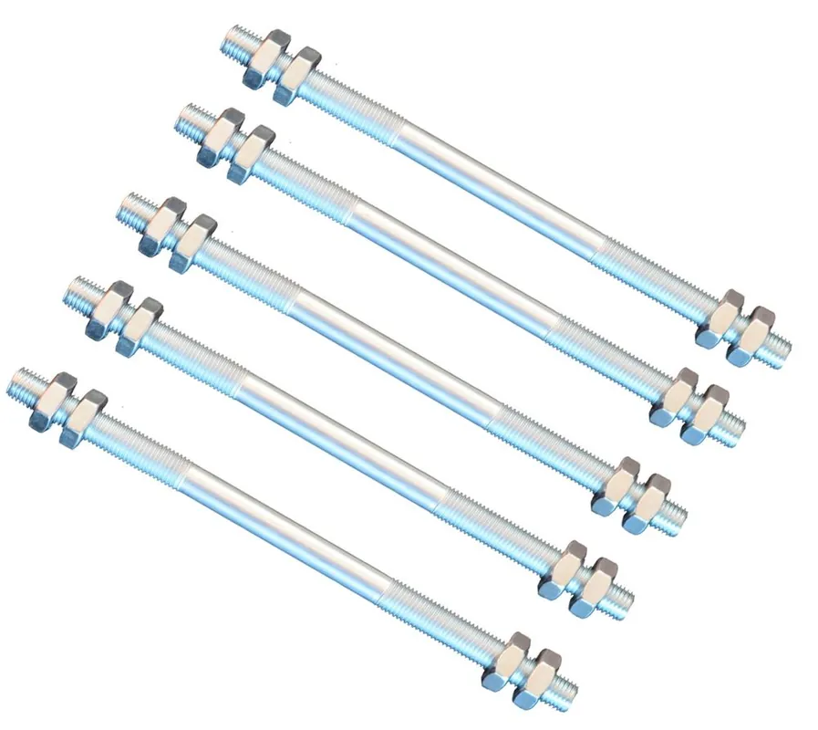 5 pièce – tige filetée M12 droite – filetage gauche -160 mm + 20 écrous Meilleur Choix