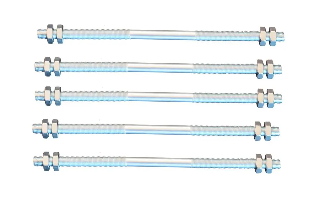 5 pièce tige filetée M8 droite – gauche filetage 500 mm + 4 écrous Produit De Marque