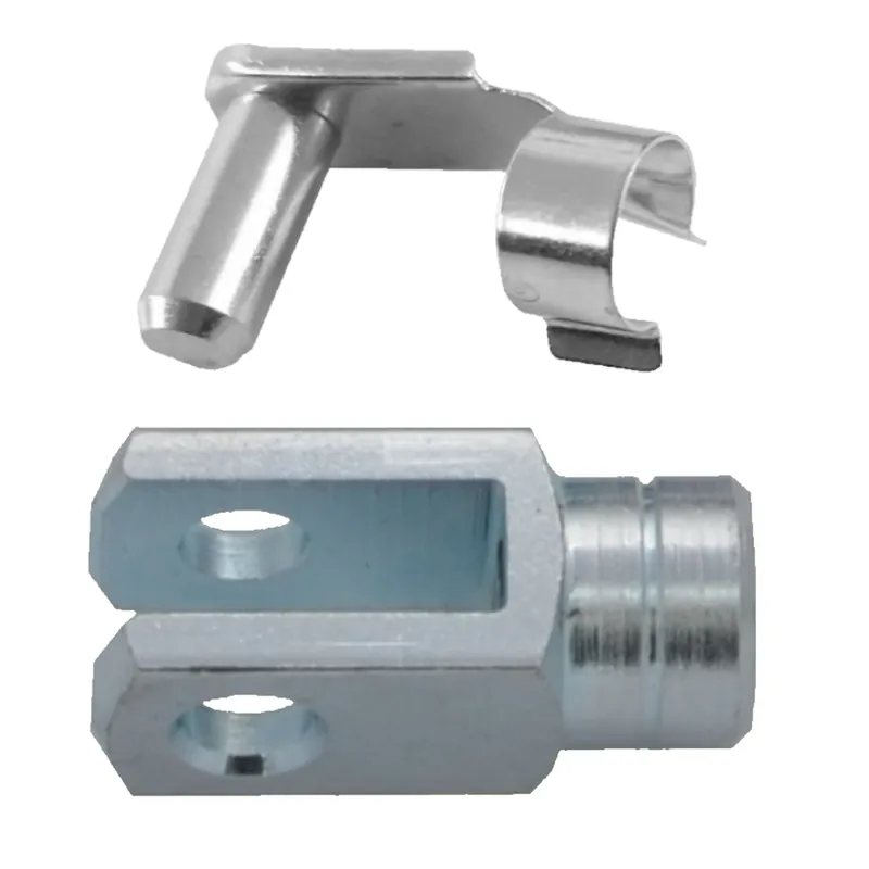 Haute Qualité 5 pièces - tête de fourche 4x8 - M4 - GAUCHE avec boulon ES-ressort DIN71751 galvanisé