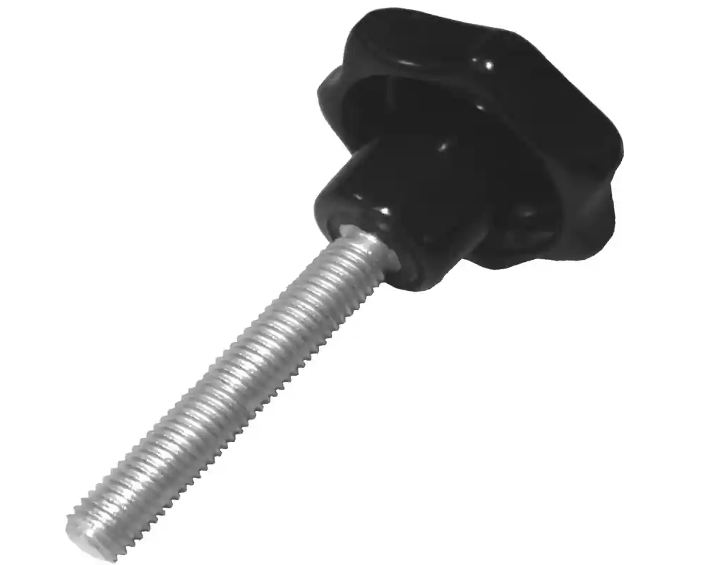 50 x Poignée étoile - Diamètre Ø20 mm - Filetage M4 x 30 mm - Vis de serrage Jusqu’à Épuisement Des Stocks