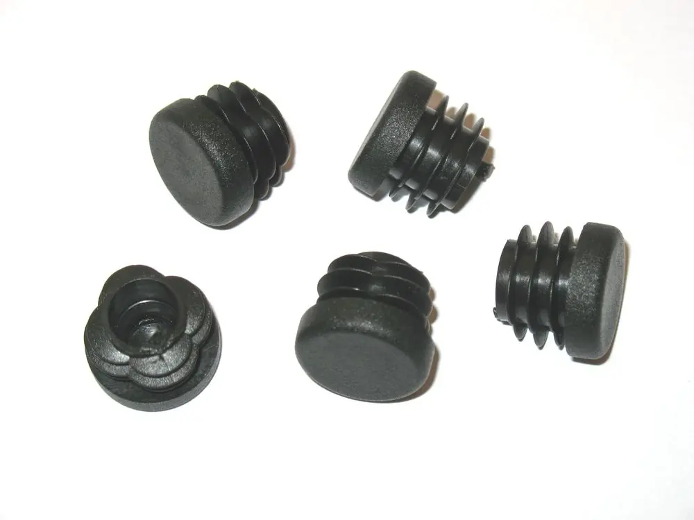 100 pcs - Bouchon à ailettes Bouchon tube rond Ø 25 mm (extérieur) Bouchon NOIR - 1,0 à 3,0 mm Promotion Saisonnière