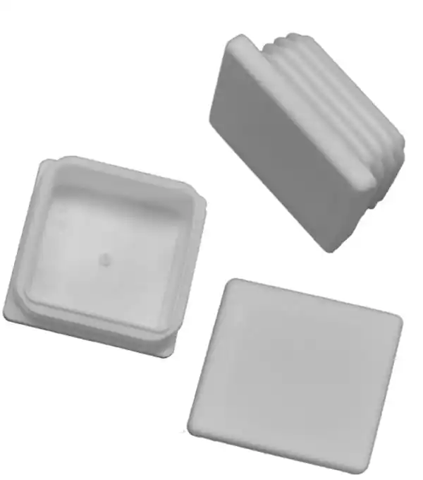 50 pièces - bouchons lamellaires Bouchons à tube carré 50 x 50 mm (extérieur) BLANC Meilleur Prix