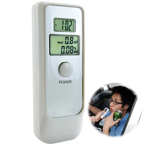 Retour Gratuit Alcootest / Ethylotest écran LCD double affichage