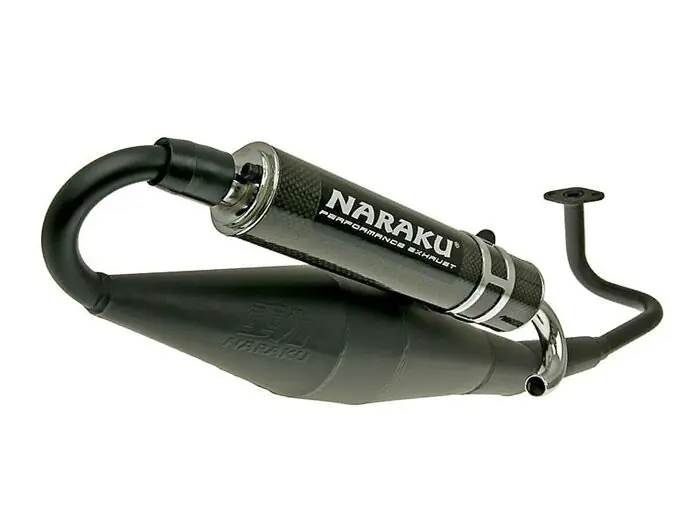 Échappement -NARAKU- Crossover Black Carbone pour GY6 139QMB/QMA Petit Prix