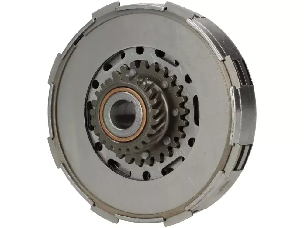 Super Prix Embrayage -VESPA type 7 ressorts (Ø=115mm)- pour pignon élastique d’origine de 65 dents (dents hélicoïdales) - 23 dents -