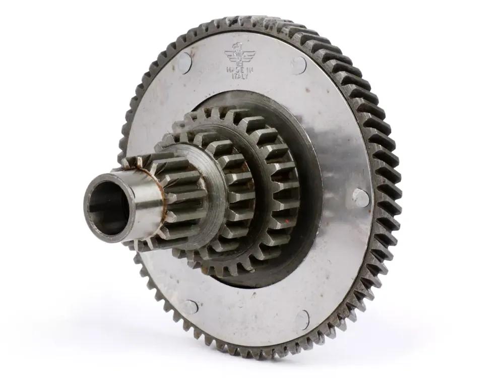 Meilleur Choix Arbre primaire y compris pignon primaire 67 dents -QUALITÉ OEM, siège de roulement Ø37mm- Vespa 3 vitesses VBA1T, VNB1T, VNB2T, VNB3T, VNB4T – 14-20-27 dents