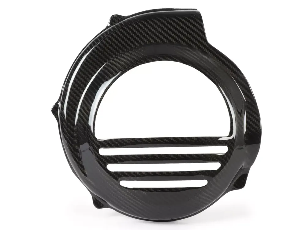 Cache ventilateur -TOMAS COMPOSITI, carbone véritable Standard- Vespa PX80, PX125, PX150, PX200 - modèles uniquement kickstarter Top Qualité