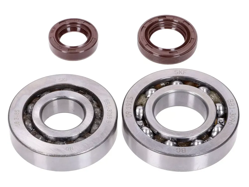 Kit roulements de vilebrequin avec joints spi -NARAKU- SKF, FKM Premium C3 pour Kymco, SYM horizontal En Vogue