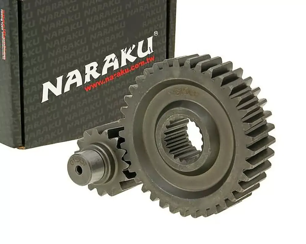Top Qualité Transmission secondaire -NARAKU- Racing 15/37 +20% pour GY6 125/150cc 152/157QMI
