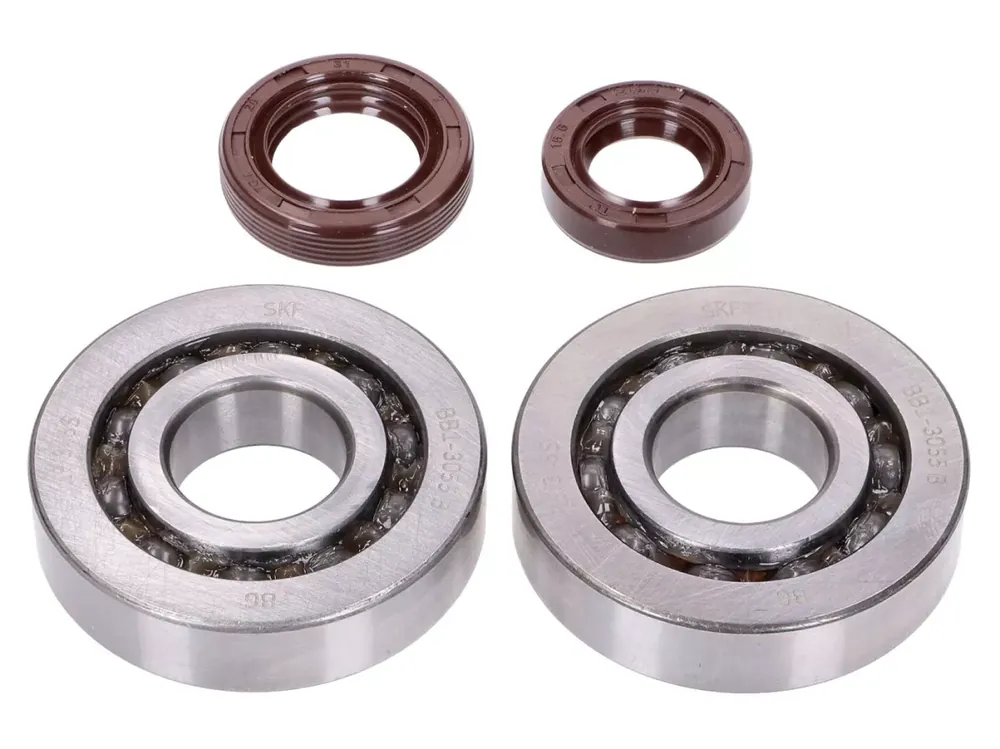 Kit roulements de vilebrequin avec joints spi -NARAKU- SKF, FKM Premium C3 cage métallique pour Kymco, SYM vertical Commande En Gros