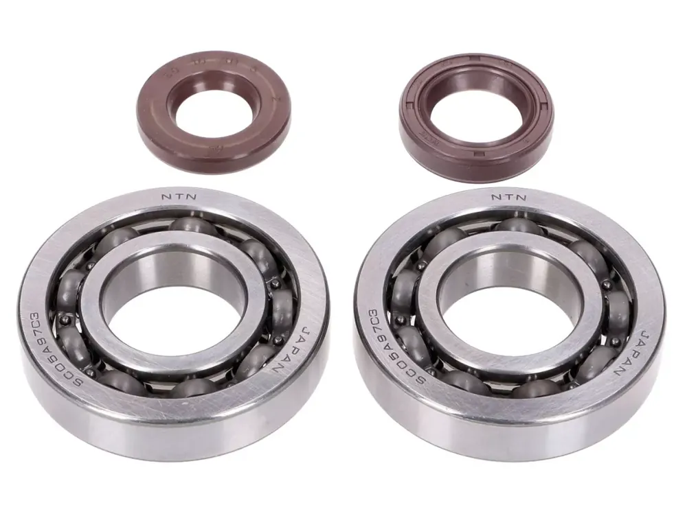 Roulements de vilebrequin avec joints spi -NARAKU- FKM Heavy Duty C3 pour Peugeot 100ccm 2T Remise