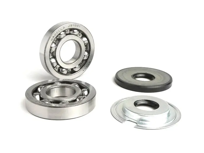 Kit roulements et joints spy pour vilebrequin -BGM ORIGINAL- Vespa GL150 (VLA1T), Sprint150 (VLB1T), Sprint Veloce, GT125 (VNL2T), GTR125 (-1976), TS125 (VNL3T), VNA1T, VNA2T, VNB 1-6, VGL150 (VLA1T) A1, VBB 1-2, VL 1-3, VD1T, VD2T Tendance