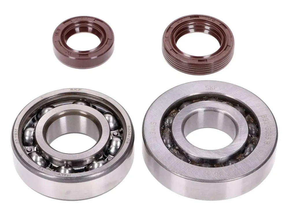 Certifié Kit roulements de vilebrequin avec joints spi -NARAKU- SKF, FKM Premium C3, C4 cage métallique pour Peugeot vertical Euro2