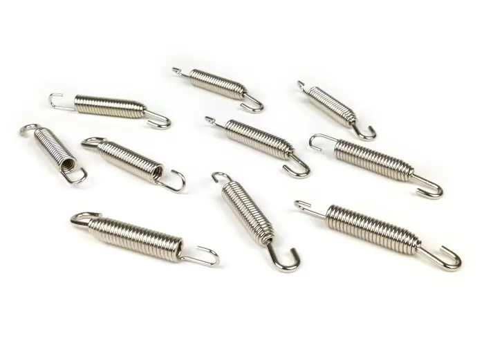Nouvelle Collection Jeu ressorts pot d’échappement -BGM ORIGINAL- inox (10 unités) – 70mm