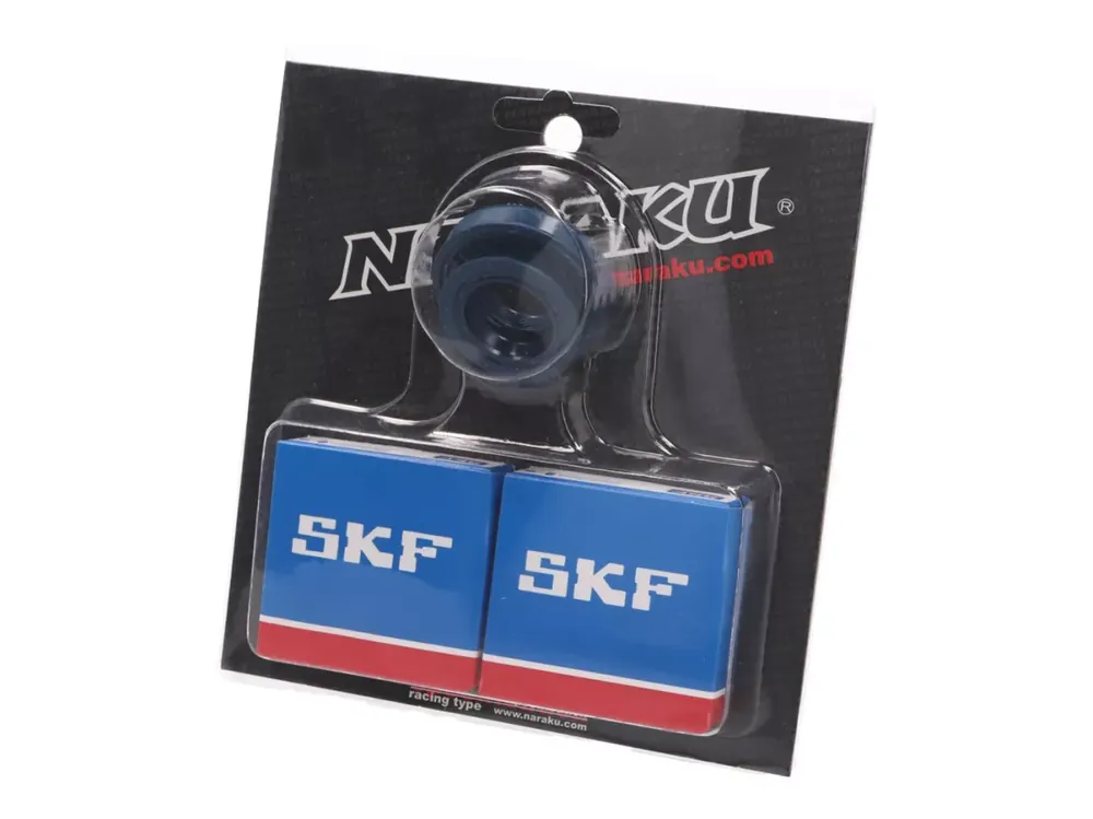 Offre Limitée Kit roulements de vilebrequin -NARAKU- SKF cage métallique pour Minarelli CW, MA, MY, CA, CY