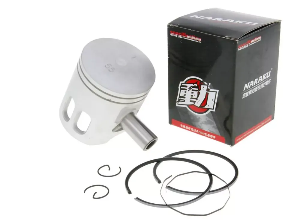 Piston complet -NARAKU- 113ccm pour Yamaha BWs, Aerox Seulement Aujourd’hui