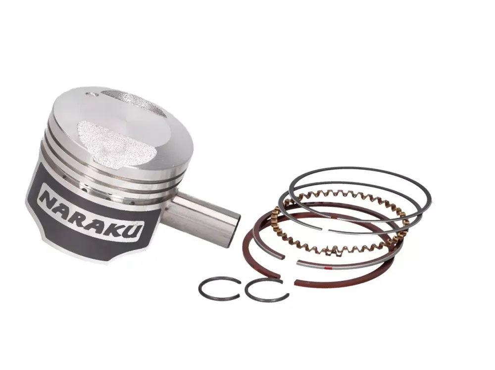 Dernière Chance Piston complet -NARAKU- 50ccm 39mm pour Peugeot Django, Kisbee, Streetzone 50ccm 4T