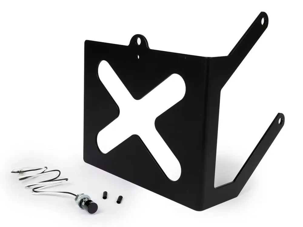 Offre Du Jour Support de plaque d&rsquo;immatriculation latéral -JAILBREAK CUSTOMS, acier inoxydable noir – Vespa GTS, GTS Super, GTS HPE, GTS Super HPE, GTV, GT 60, GT L