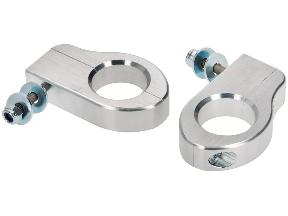 Fixation d&rsquo;amortisseur en haut -JOCKEYS BOXENSTOP- Aluminium CNC- Lambretta J50, J100, J125 (diamètre de fourche 30mm) Promotion Saisonnière