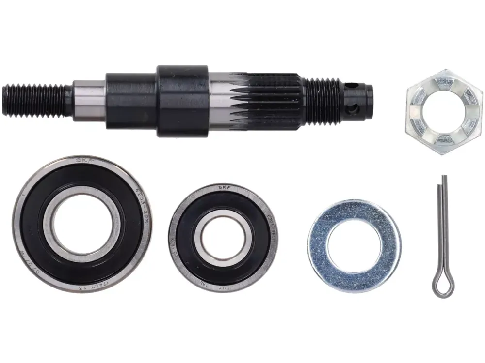 Gros Lot Essieu avant avec roulement -CIF- V50 R (V5A1T à partir de n° 752189), V50 Special, V50 Special Elestart, SS50, SS90, PV125, ET3