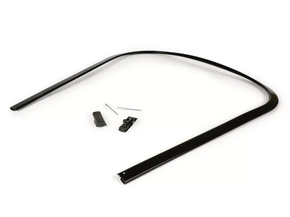 Entourage de tablier avec jeu embouts baguette de plancher -BGM ORIGINAL- Vespa PK S, PK S Lusso, PK SS, PK ETS – plastique – noir Super Prix