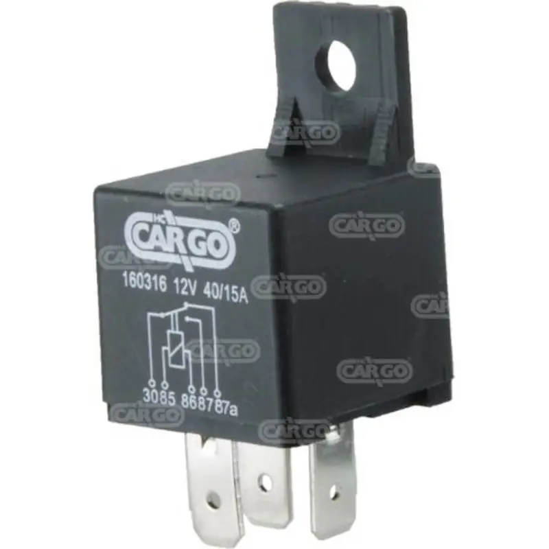 Pas Cher Relais deux contacts 12 Volts - 15/40 Amp remplace DEUTZ-FAHR 01163922 et BOSCH 0986AH0625